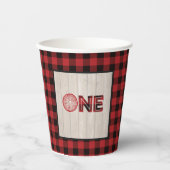 Gobelets En Papier Lumberjack Anniversaire Coupe de papier - ONE (Recto)