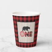 Gobelets En Papier Lumberjack Coupe de papier d'anniversaire - ONE -  (Verso)