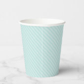 Gobelets En Papier Lumière Turquoise Blanc Fun Stripes Simplement Élé (Droite)