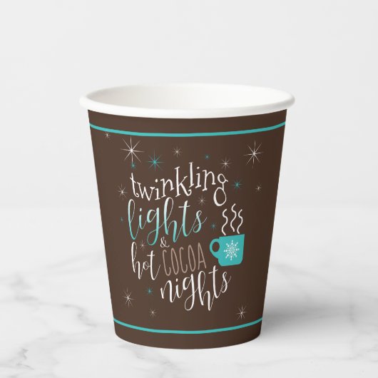 Gobelets En Papier Lumières à allumer Hot Cocaca Nights ID593 (Recto)