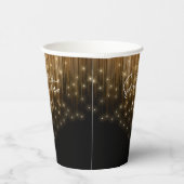 Gobelets En Papier Lumières en cascade Sweet 16 Gold ID790 (Droite)