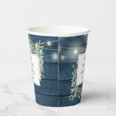 Gobelets En Papier Lumières Guirlandes Rustiques Réception de Mariage (Droite)