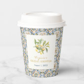 Gobelets En Papier Lunch de mariage au citron (Recto)