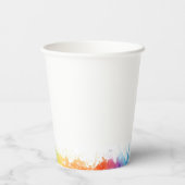 Gobelets En Papier Lunettes de soleil Pingouin de fête, anniversaire (Verso)