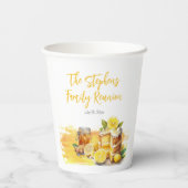 Gobelets En Papier Luscieux Lemon Cake Ginger Tea Famille Réunion (Verso)