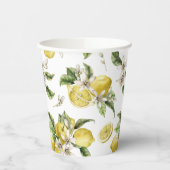 Gobelets En Papier Luscious Lemons Motif Fête des mariées (Gauche)