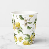 Gobelets En Papier Luscious Lemons Motif Fête des mariées (Recto)