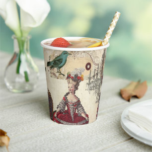 Gobelets En Papier Lustre de Paris Marie Antoinette Antique Français