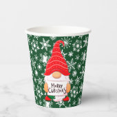 Gobelets En Papier Lutin de Noël  (Recto)