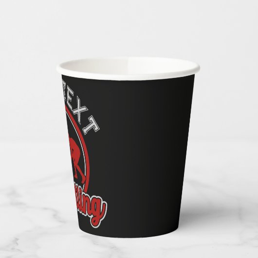 Gobelets En Papier Lutter AJOUTER LE NOM Grappe Champion d'équipe (Gauche)