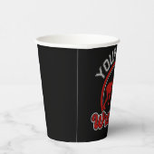 Gobelets En Papier Lutter AJOUTER LE NOM Grappe Champion d'équipe (Droite)