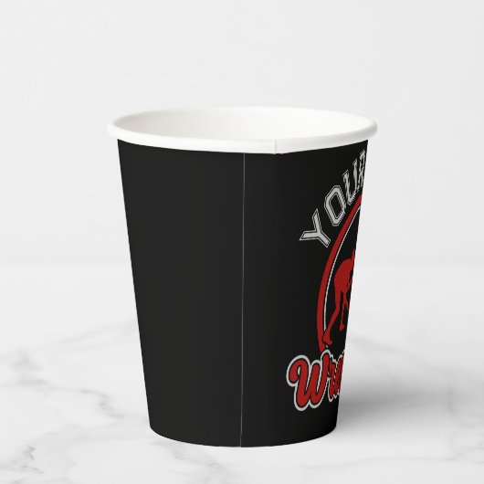 Gobelets En Papier Lutter AJOUTER LE NOM Grappe Champion d'équipe (Droite)