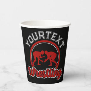 Gobelets En Papier Lutter AJOUTER LE NOM Grappe Champion d'équipe