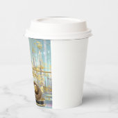 Gobelets En Papier Luxury Foil Easter Card Poster (Gauche)