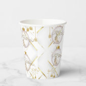 Gobelets En Papier Luxury Gold Merry Christmas (Gauche)