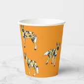 Gobelets En Papier Lycaons d'Afrique (Recto)