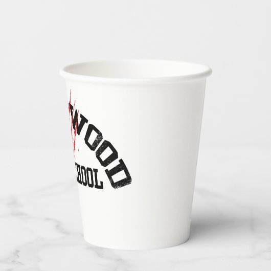 Gobelets En Papier Lycée de Springwood (Verso)