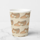 Gobelets En Papier Lyrical Tan Moderne Danse Enseignant Chaussure Imp (Droite)