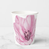 Gobelets En Papier Lys orientaux rose-main (Verso)