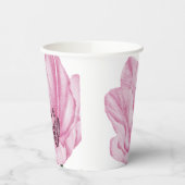 Gobelets En Papier Lys orientaux rose-main (Gauche)