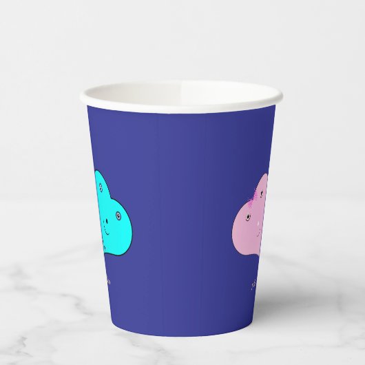 Gobelets En Papier m. & mme Ballotin de coeurs (Gauche)