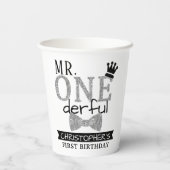 Gobelets En Papier M. ONEderful 1er anniversaire (Verso)