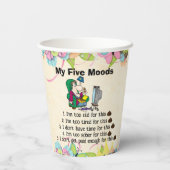 Gobelets En Papier Ma coupe de papier Five Moods (Verso)