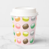 Gobelets En Papier Macarons Sweet 16 Fête (Recto)