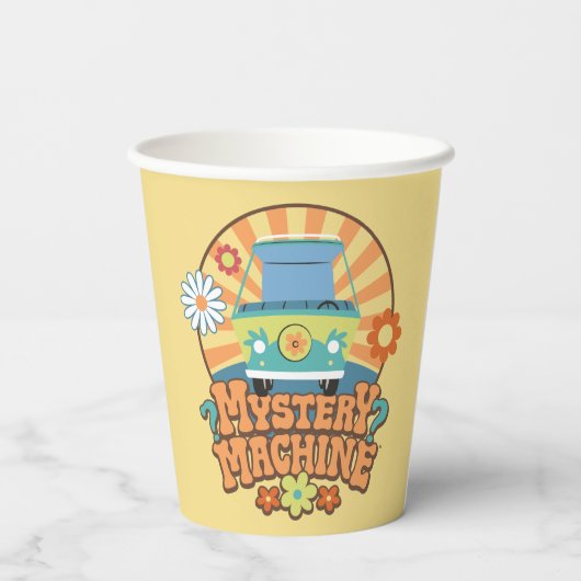 Gobelets En Papier Machine de mystère Van Floral Graphisme (Verso)