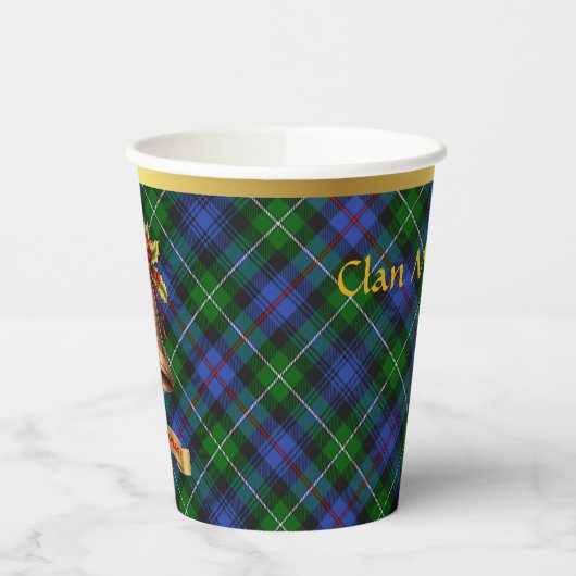 Gobelets En Papier MacKenzie Noël Tartan personnalisé (Gauche)