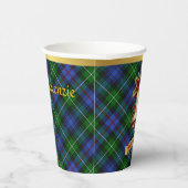 Gobelets En Papier MacKenzie Noël Tartan personnalisé (Droite)