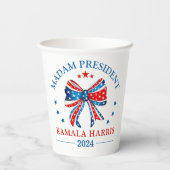 Gobelets En Papier Madame la Présidente Kamala Harris (Verso)