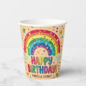 Gobelets En Papier Magical Rainbow birthday party Paper (Recto)