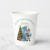 Gobelets En Papier Magical Santa Birthday Invitation – 1st Birthday (Recto)