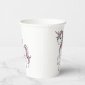 Gobelets En Papier Magical Unicorn Dreams - Whimsical Imaginaire Desi (Droite)