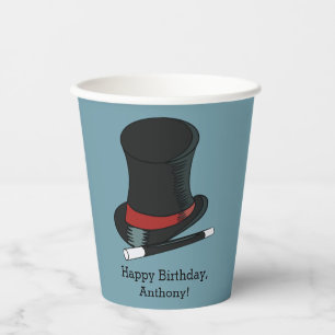 Gobelets En Papier Magiciens Casquette Magie Show Anniversaire