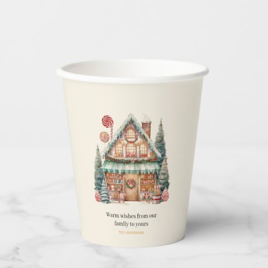 Gobelets En Papier Magie de Noël scandinave (Recto)