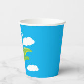 Gobelets En Papier Magique Dragon mignonne 1ère fête d'anniversaire (Verso)