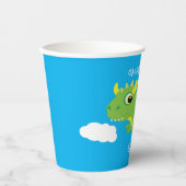 Gobelets En Papier Magique Dragon mignonne 1ère fête d'anniversaire (Recto)