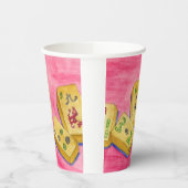 Gobelets En Papier Mahjong (Gauche)