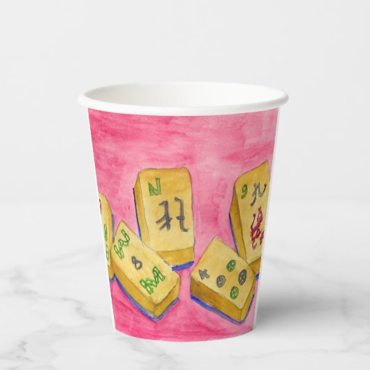 Gobelets En Papier Mahjong (Recto)