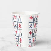 Gobelets En Papier Mahjong Jeu Titres Design (Gauche)