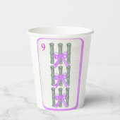 Gobelets En Papier Mahjong Party Theme Cups, mahjong tiles (Verso)
