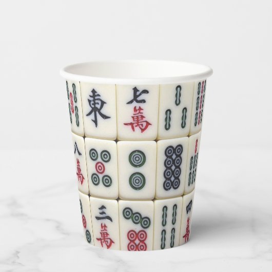 Gobelets En Papier Mahjong Tiles (Verso)