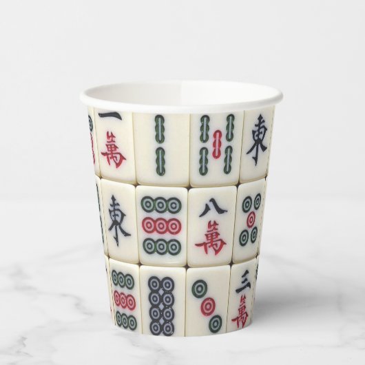 Gobelets En Papier Mahjong Tiles (Gauche)