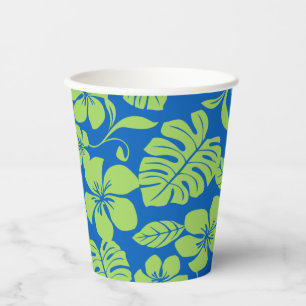 GOBELETS EN PAPIER MAILLOT DE BAIN ROSE (BLEU/VERT)