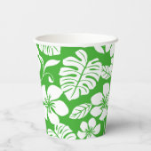 GOBELETS EN PAPIER MAILLOT DE BAIN ROSE (VERT GAZON) (Verso)