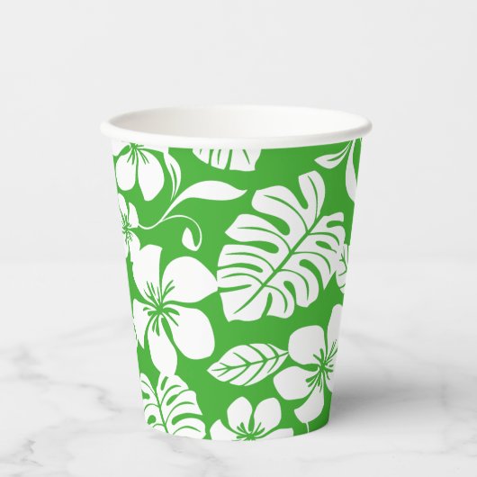 GOBELETS EN PAPIER MAILLOT DE BAIN ROSE (VERT GAZON) (Recto)