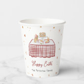 Gobelets En Papier Main Whimsical tiré Printemps Pâques Brunch (Verso)