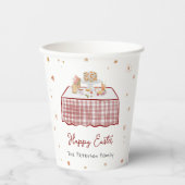 Gobelets En Papier Main Whimsical tiré Printemps Pâques Brunch (Recto)